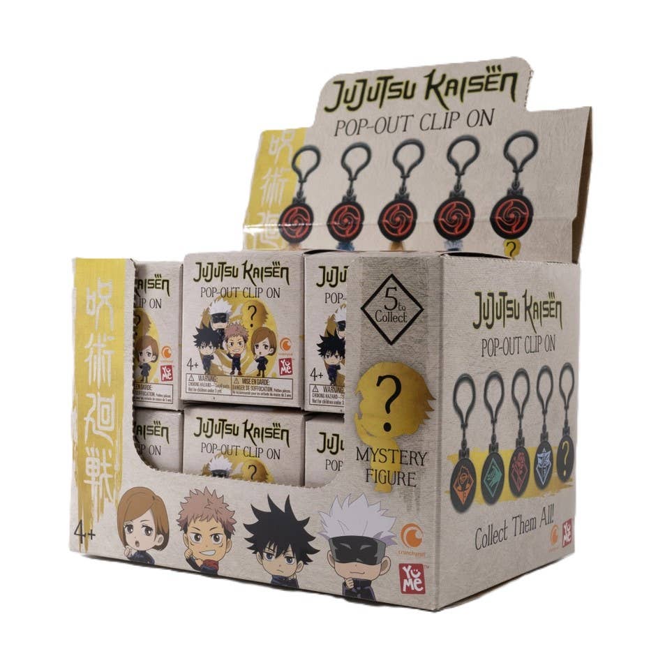 Jujutsu Kaisen Pop Out Clip-On Keychain - Blind Box CDU