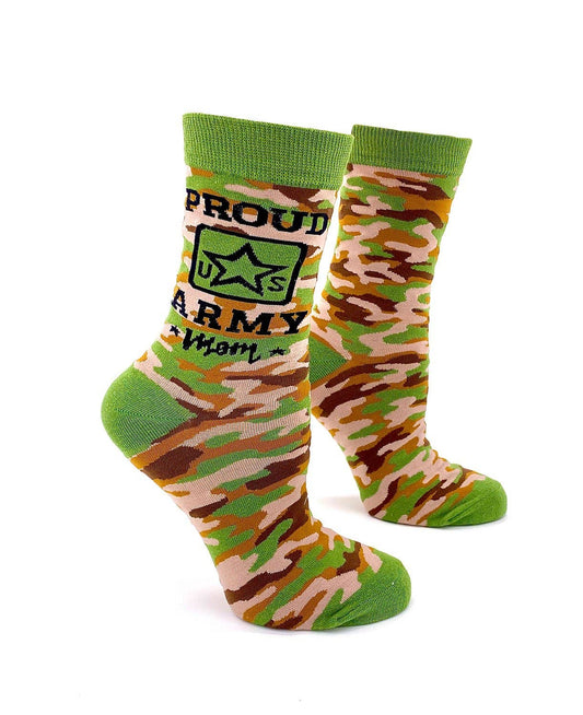 Fabdaz - Proud US ARMY Mom Women's Crew Socks
