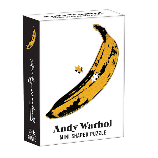 Chronicle Books - Andy Warhol Banana 100 Piece Mini Shaped Jigsaw Puzzle