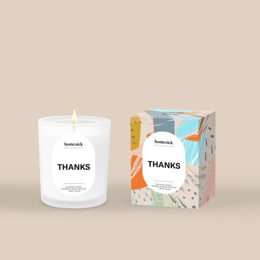 Thanks Mini Candle Thank You Gift Non-Toxic Soy Candles