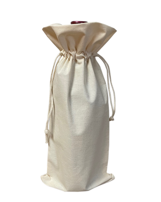 TBF Premium Cotton Wine Bags - Single Bottle - WB147