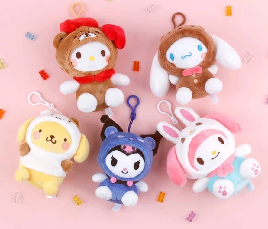 K_Wonderland - Sanrio Costume Characters Plush Bag Cham, Key Chains