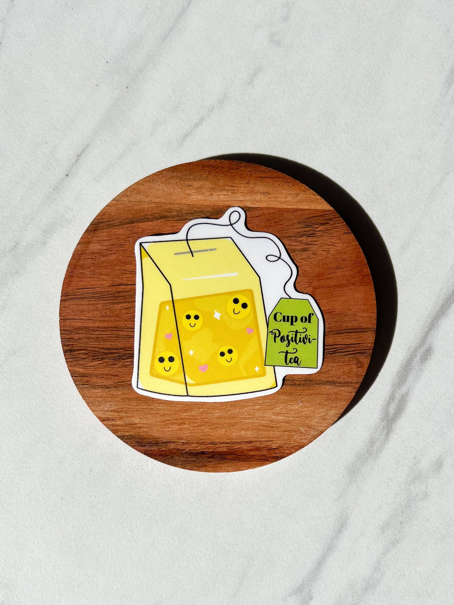 Cup of positivi-tea sticker