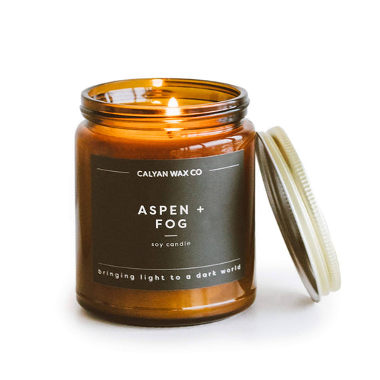 Aspen + Fog - Amber Jar Soy Candle