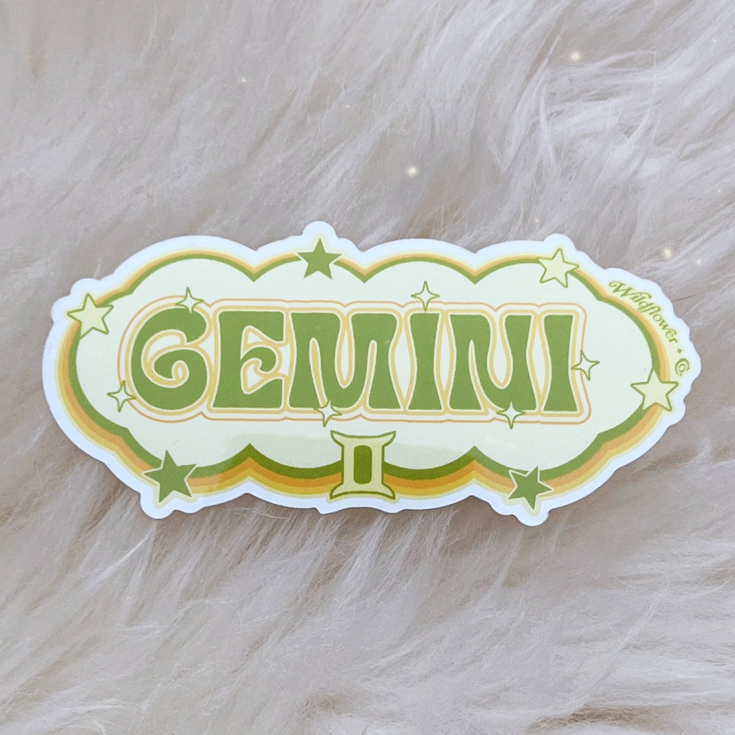 Wildflower + Co. - Zodiac Sticker (Colorful), All Signs
