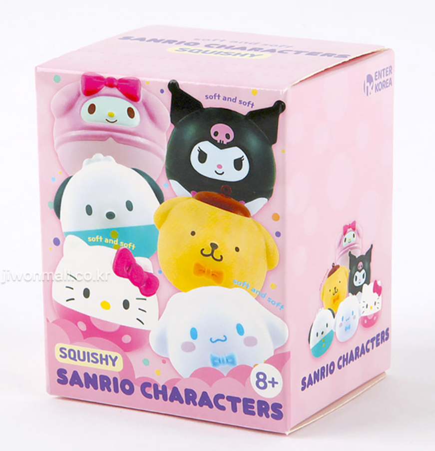 Sanrio Soft Squishy Random Key Ring, Bag Charm-Stress Relief