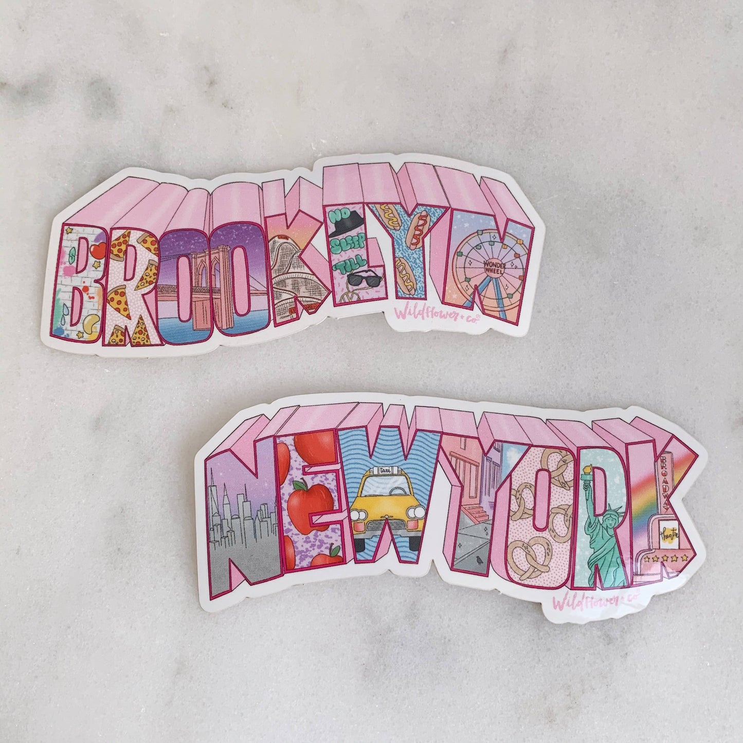 Wildflower + Co. - Brooklyn & NYC Stickers