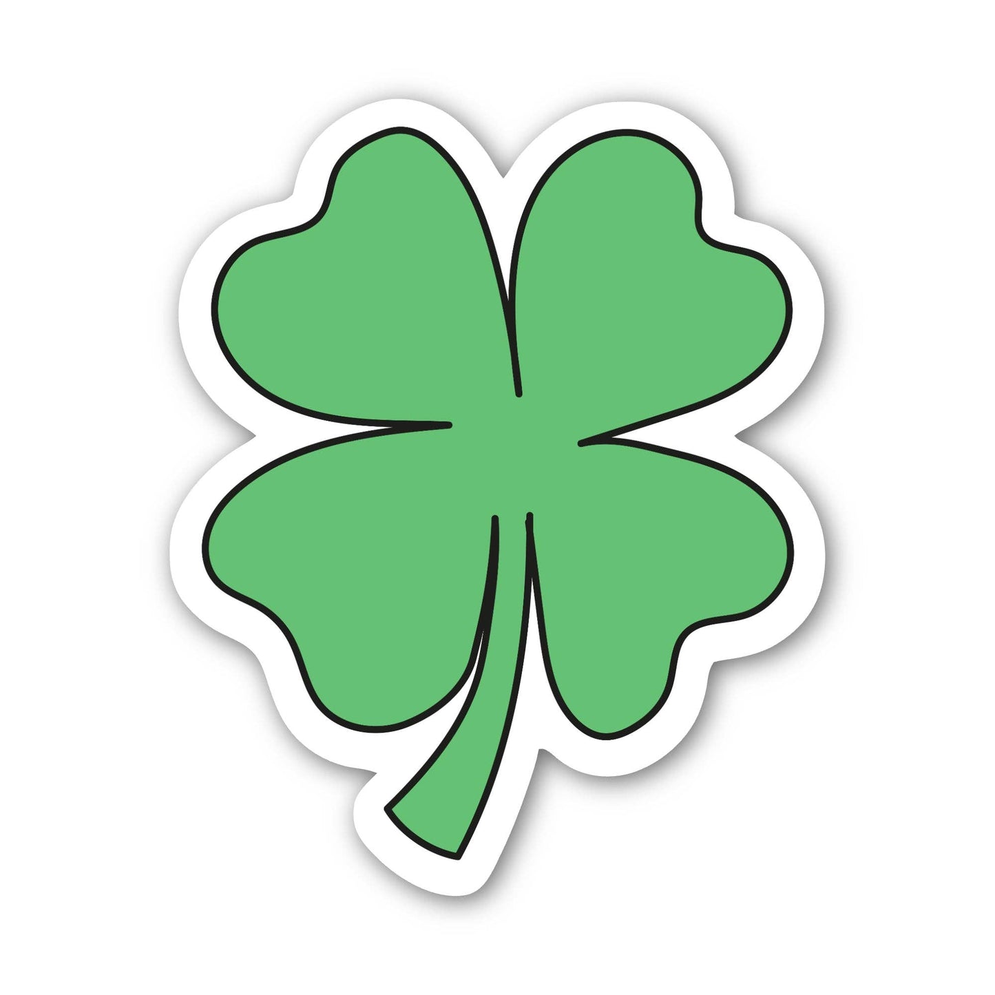 Four Leaf Clover Good Luck Charm Sticker