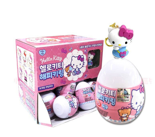 K-Wonderland - Sanrio Happy Hello Kitty Figure Key Ring Random Capsule BOX