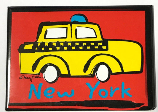 New York Red Taxi Magnet