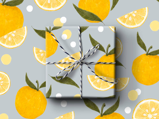 Yuzu Wrapping Paper