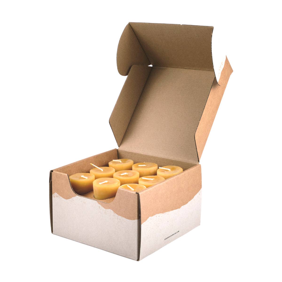 Bluecorn Candles - Pure Beeswax Votive Candles - Sustainable & Handcrafted