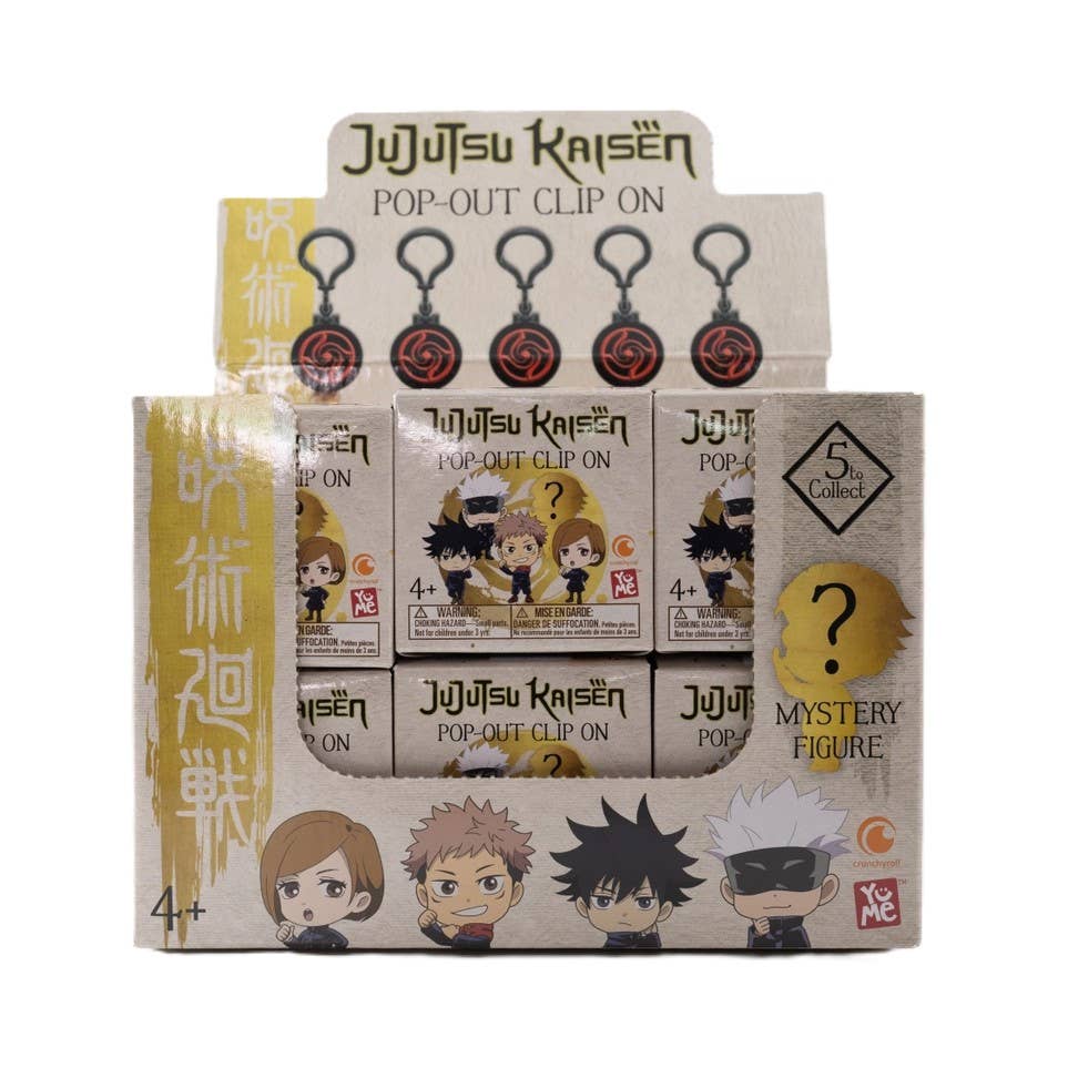 Jujutsu Kaisen Pop Out Clip-On Keychain - Blind Box CDU