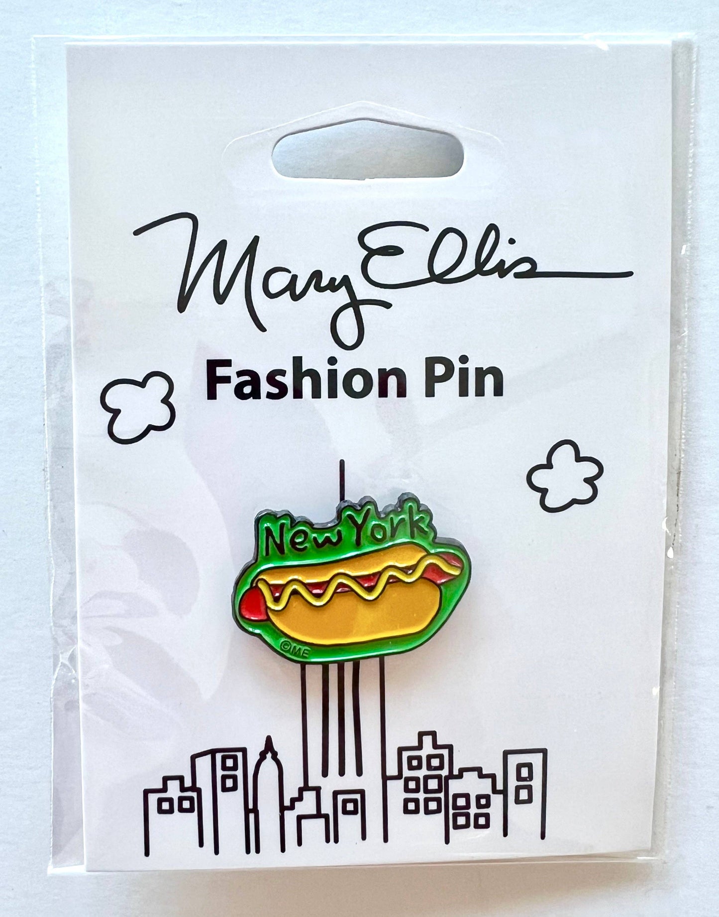 Mary Ellis - New York Hot Dog Pin