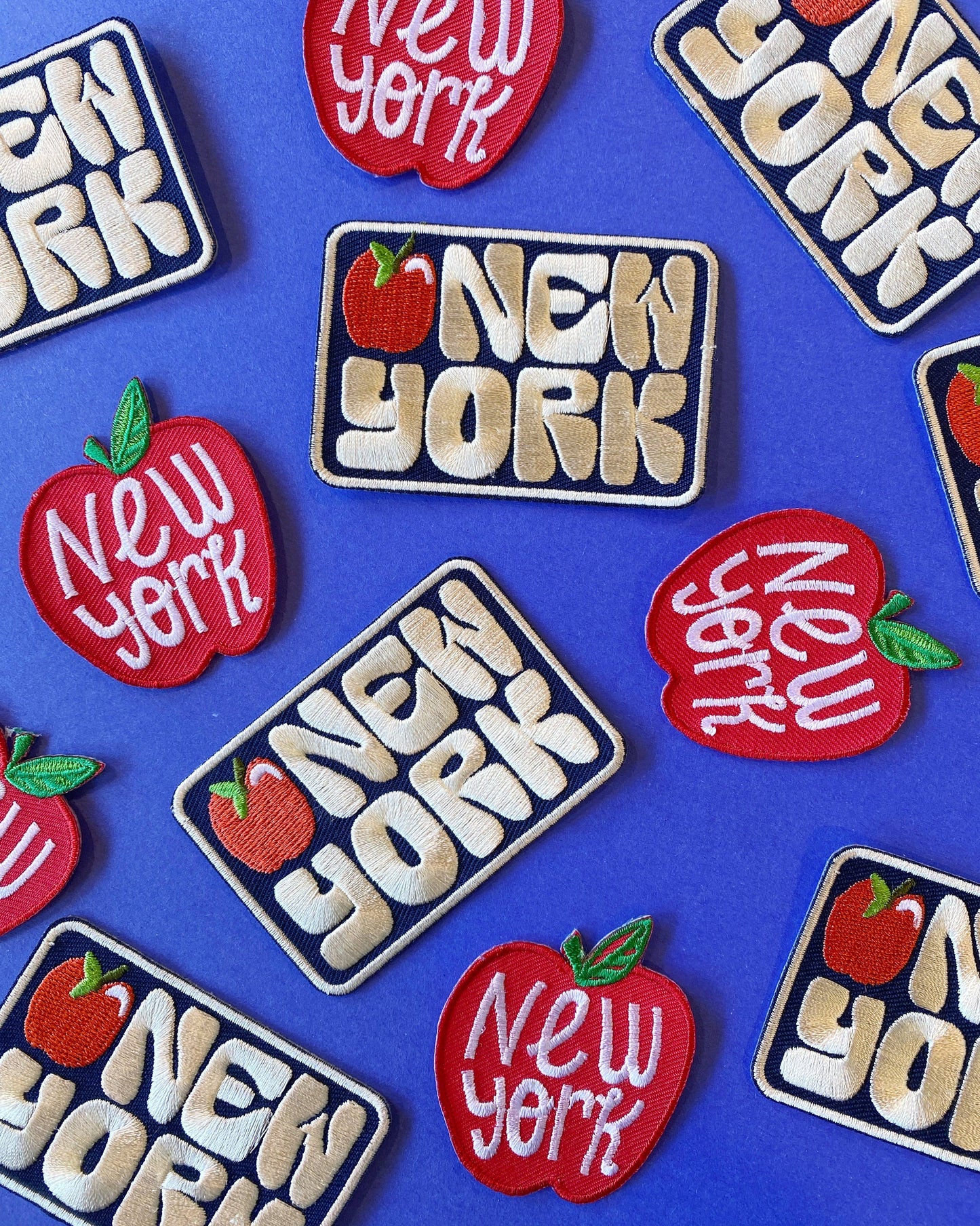 New York Apple Rectangle Patch