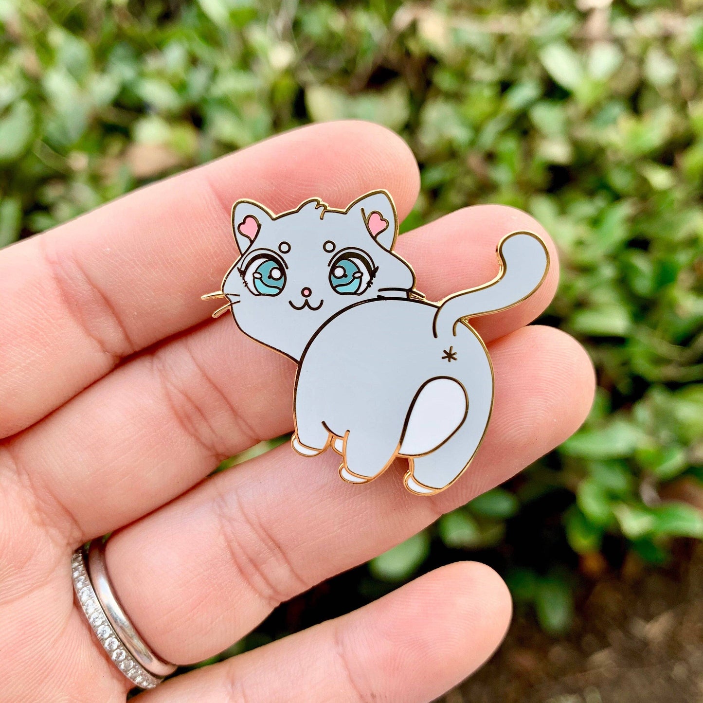 Cat Butt Hard Enamel Pin