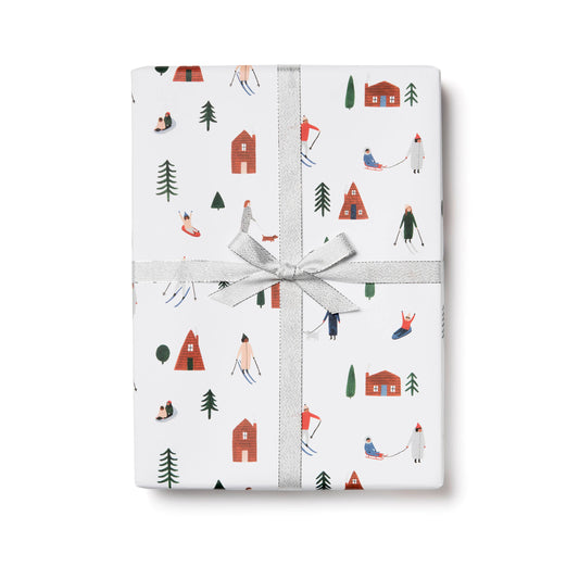 Snow Day holiday wrapping paper