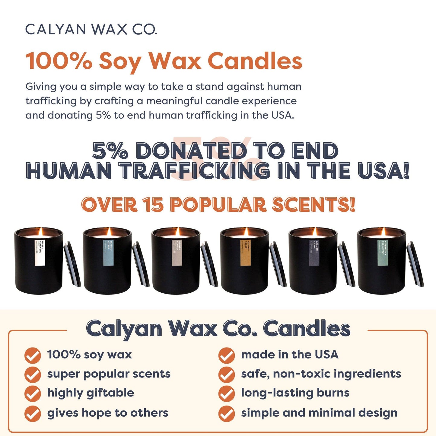 Calyan Wax Co. - Vetiver + Tonka - Matte Black Tumbler Soy Candle