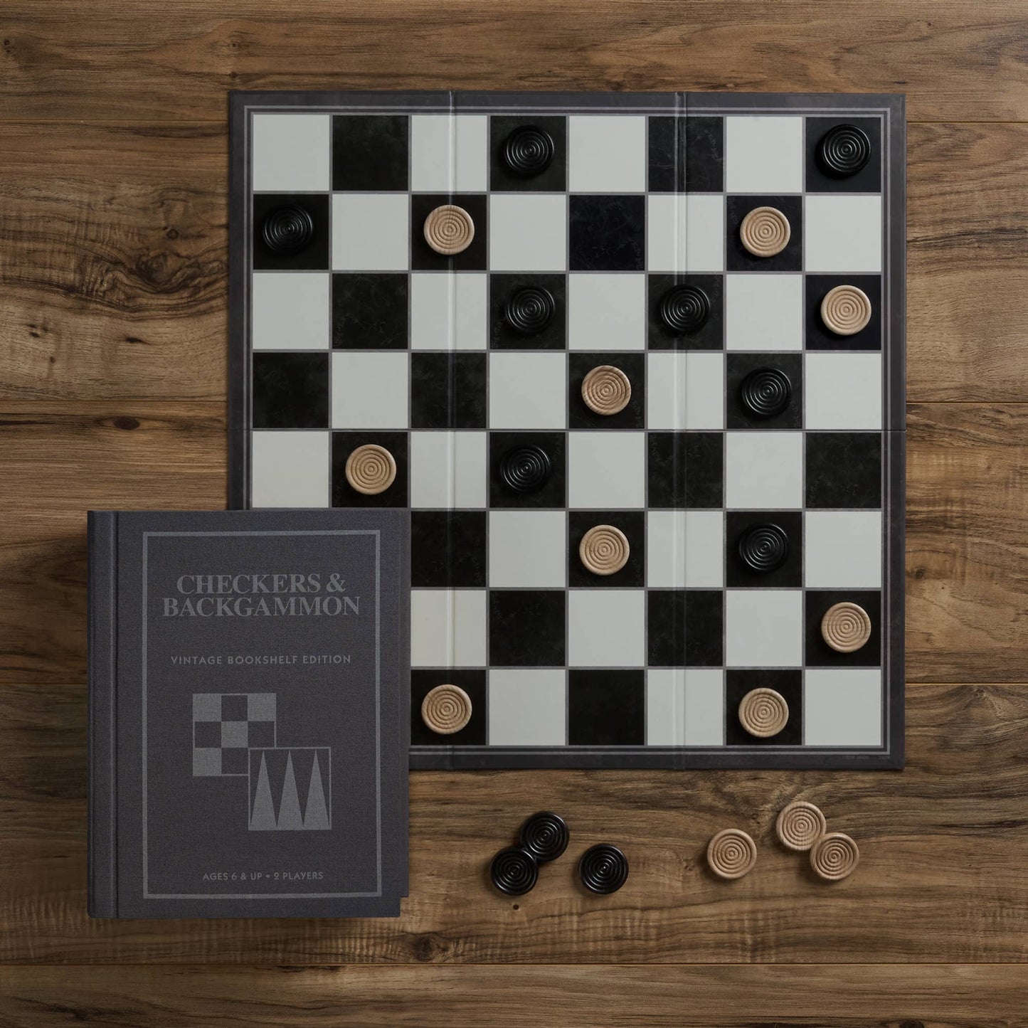 Backgammon Vintage Bookshelf Edition