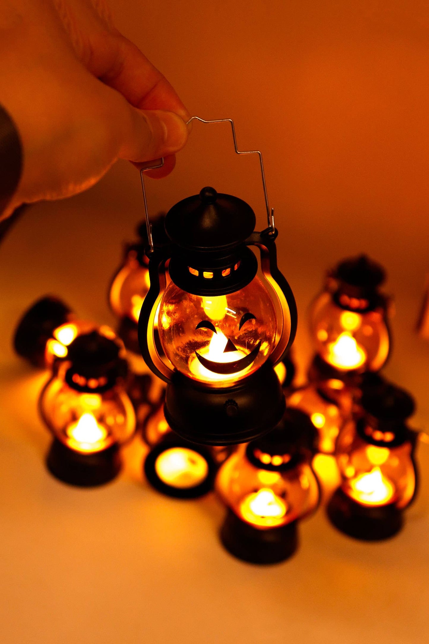 Halloween Pumpkin Head Led Jack O' Lantern With Display Box