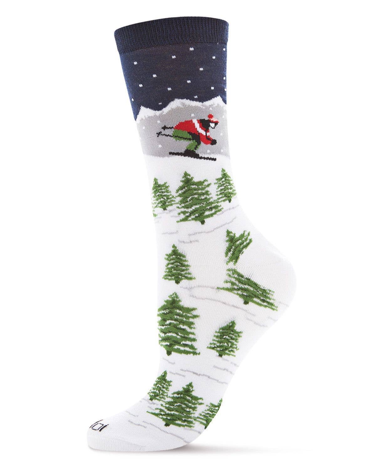 MeMoi Winter Wonderland Holiday Crew Sock