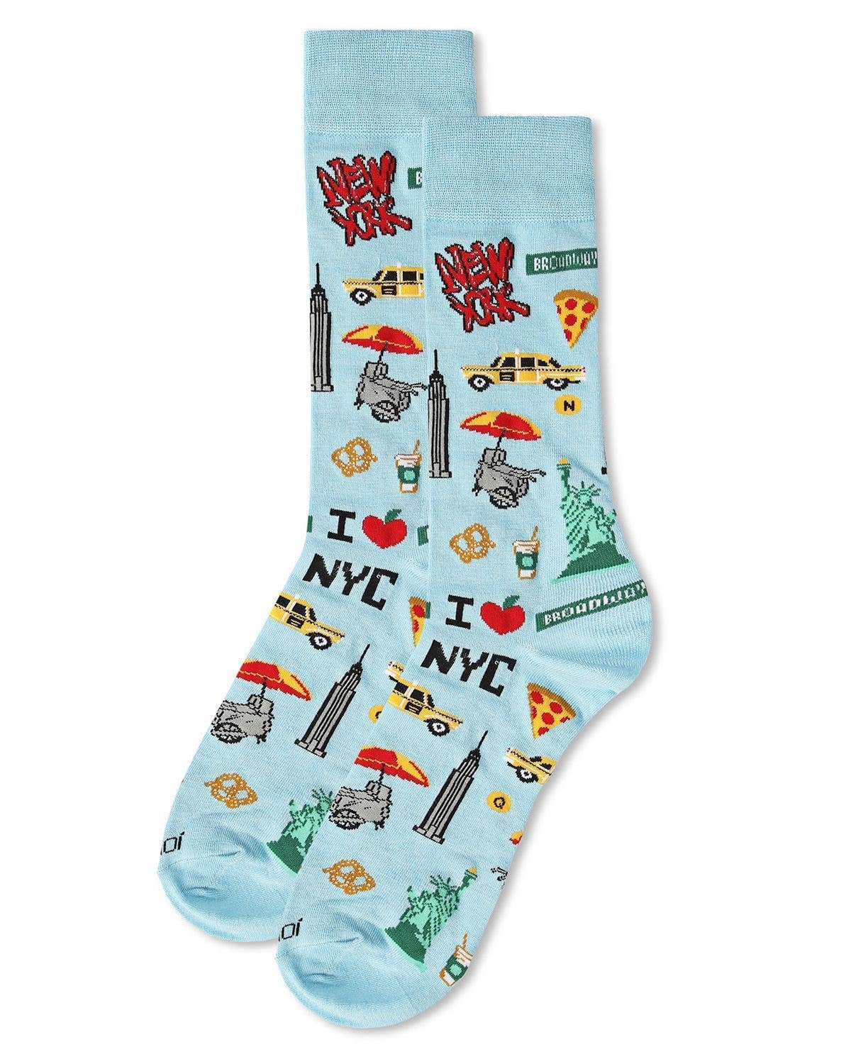 Men's New York New York Bamboo Blend Novelty Crew Sock