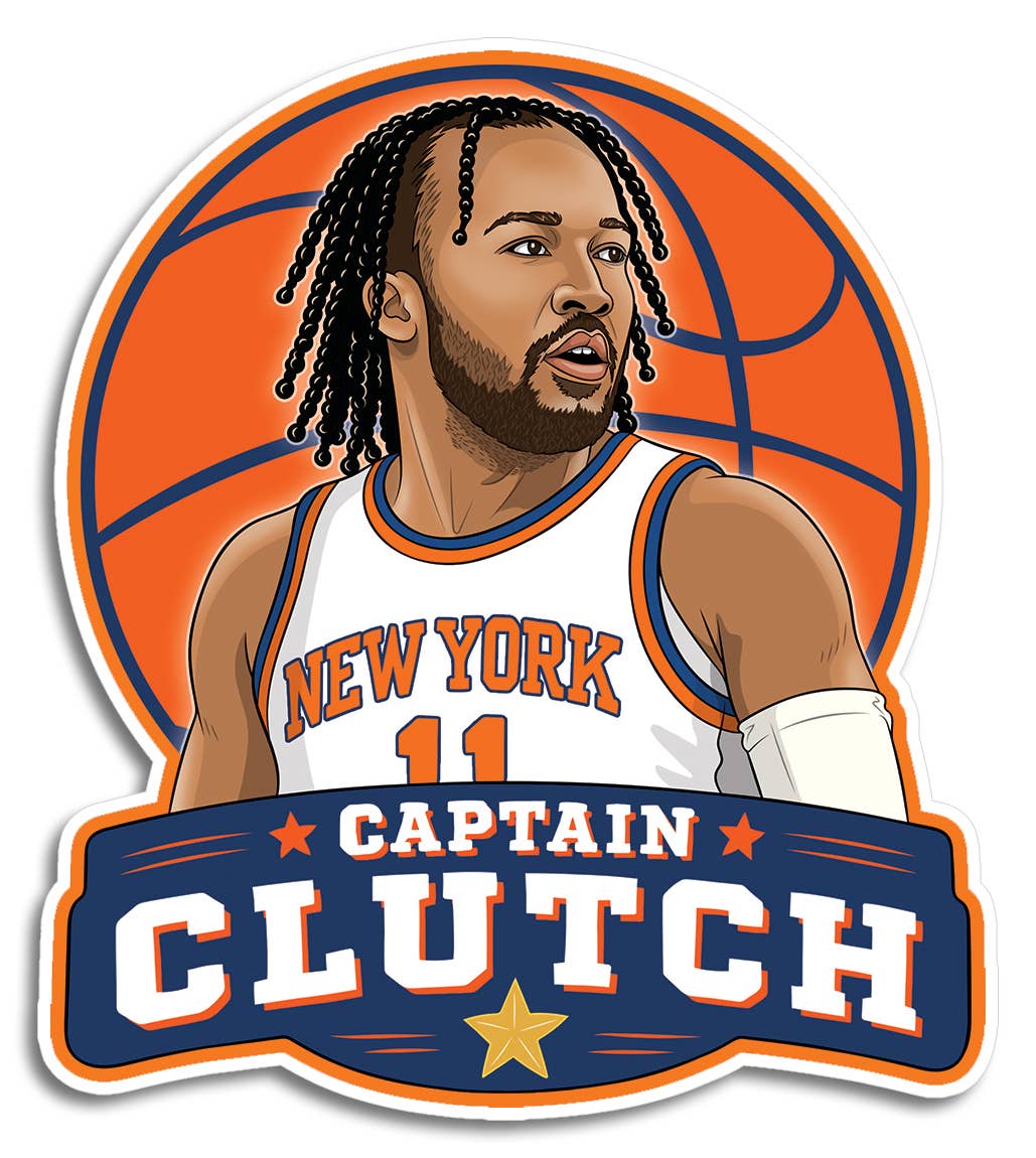 New York Jalen Brunson Captain Clutch Die Cut Sticker