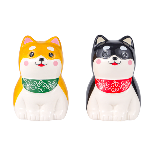 3"H Shiba Inu Salt and Pepper Shaker Set (1/48)