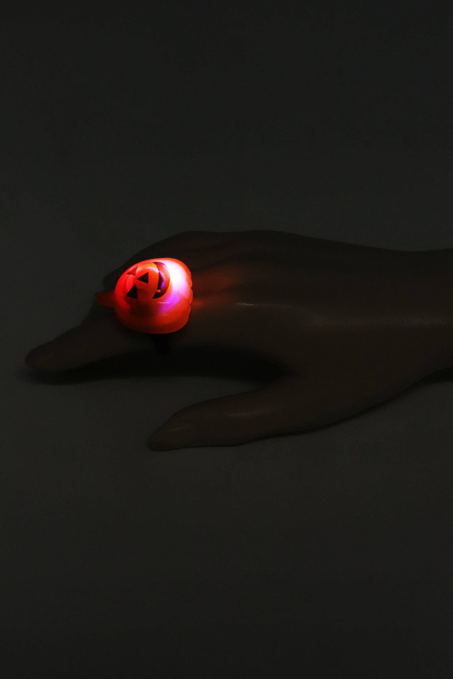 Halloween Ornament Led Light-up Ring - 24 Pcs