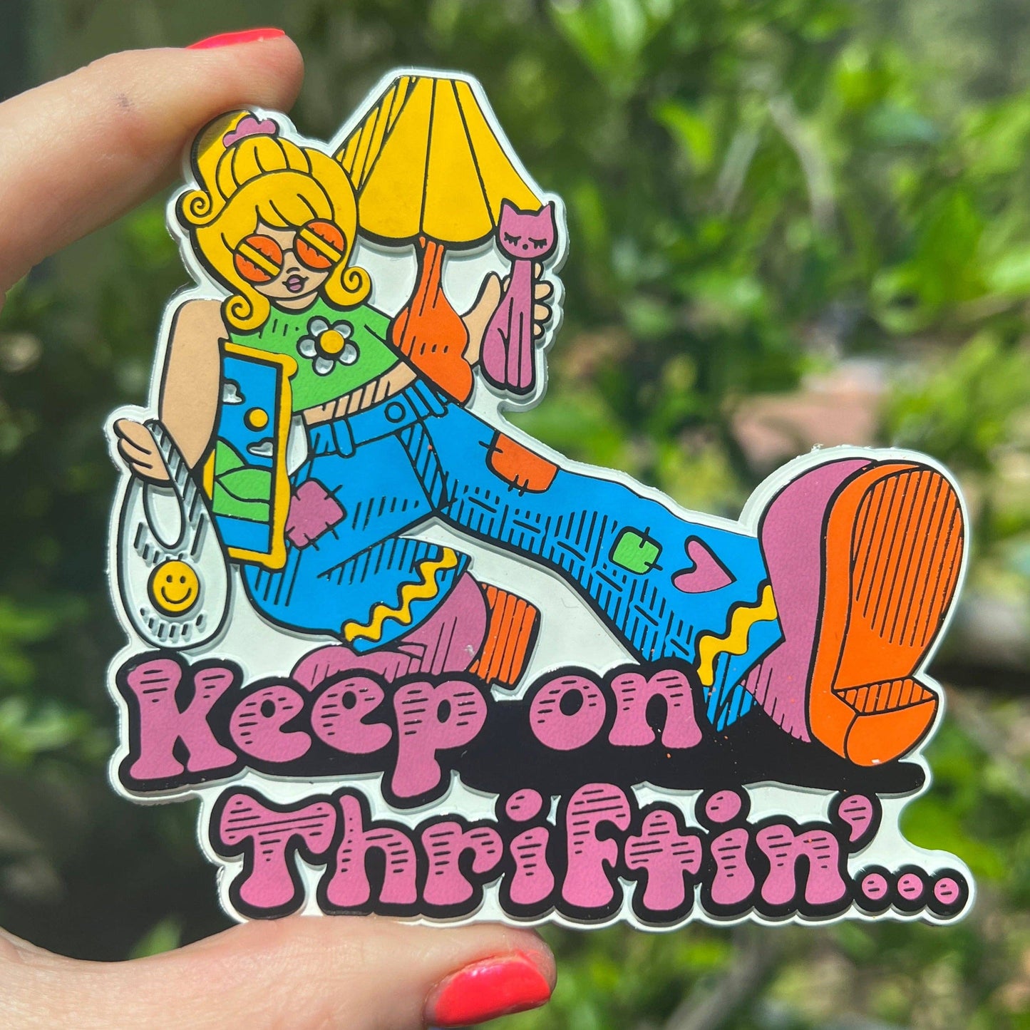 Astral Weekend - Keep on Thriftin EXTRA LARGE Rubber Magnet
