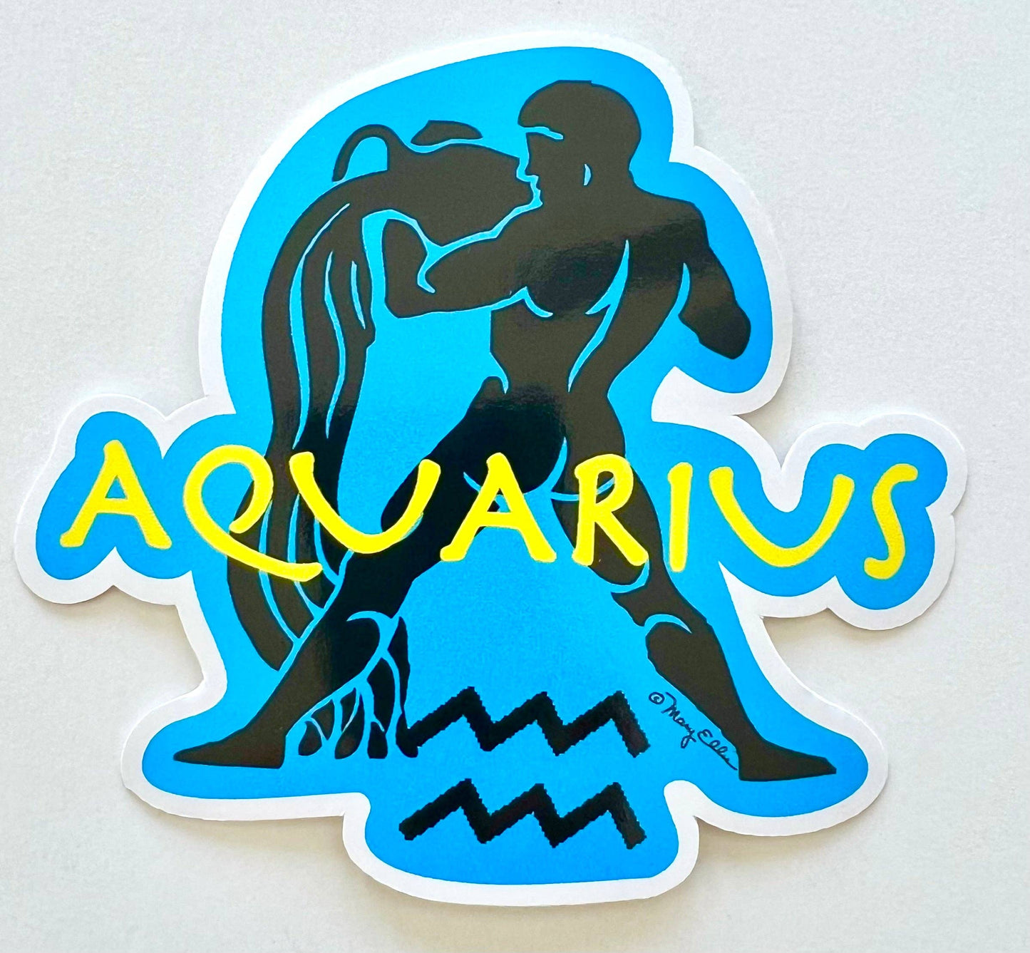 Mary Ellis - Aquarius Sticker | Zodiac Sticker | Astrology Sticker