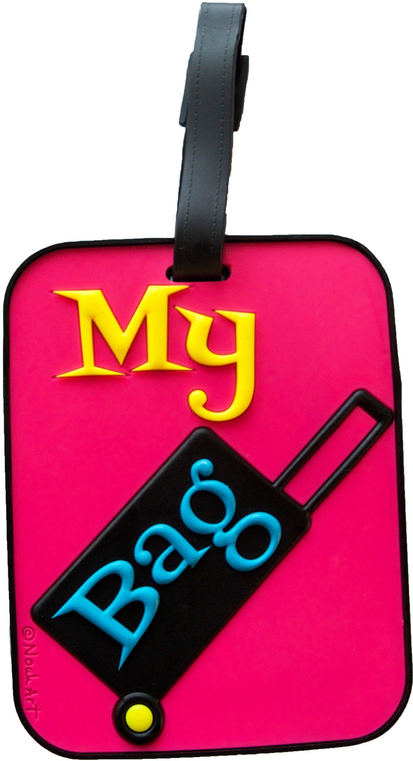 Pink Suitcase Luggage Tag | Unique Bag Tag | Fun Luggage Tag