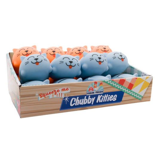 Farm Fresh Chubby Kitties, 3", Assorted Squishy Toy