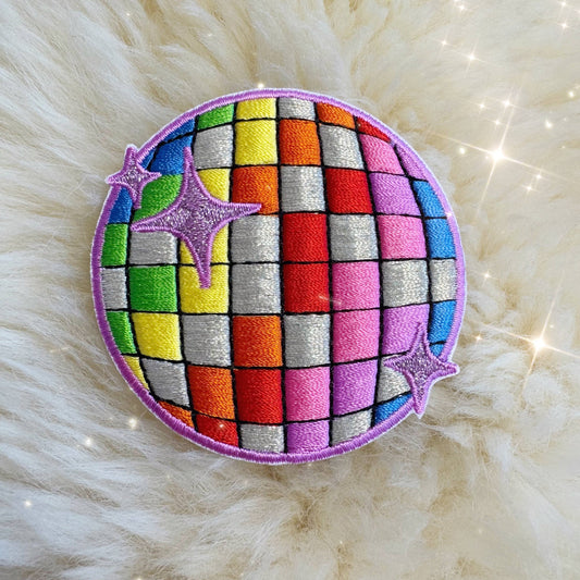 Wildflower + Co. - Rainbow Disco Ball Patch