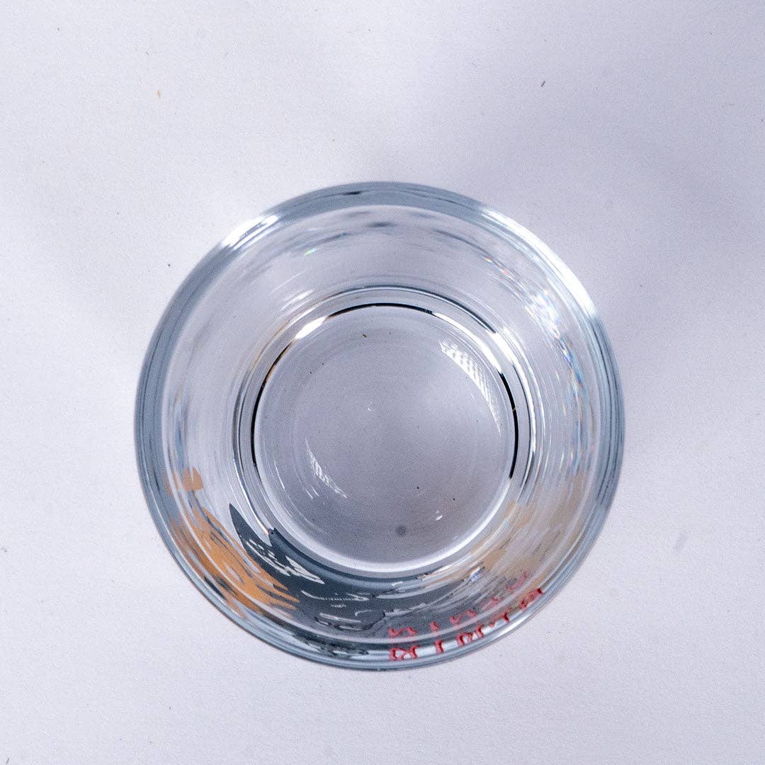 2oz 3"H Glass Sake Cup Shot Glass Ninja JP (1/100)