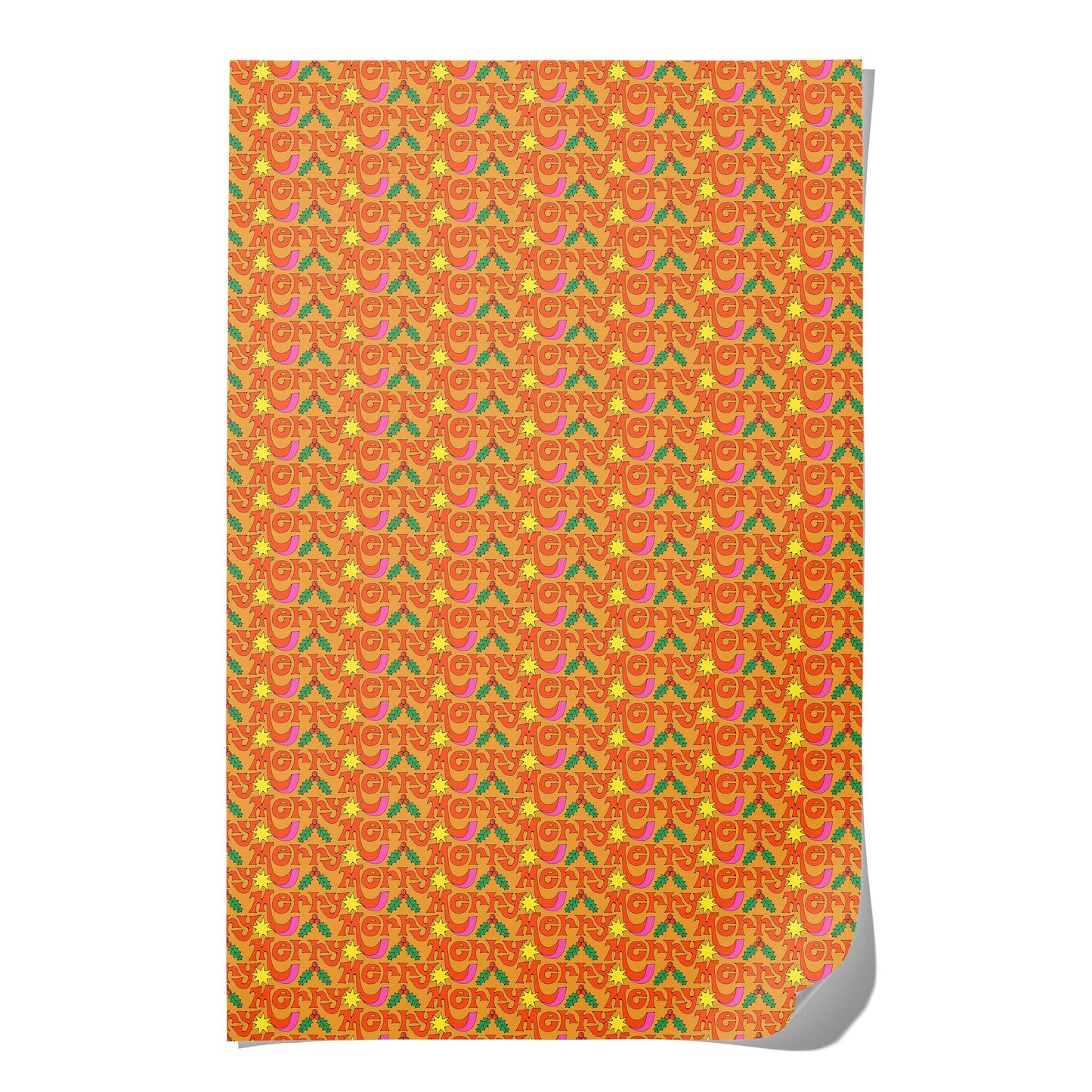 Merry Holiday wrapping paper