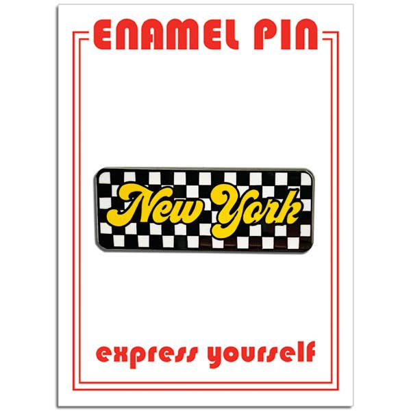 New York (Checkerboard) Pin