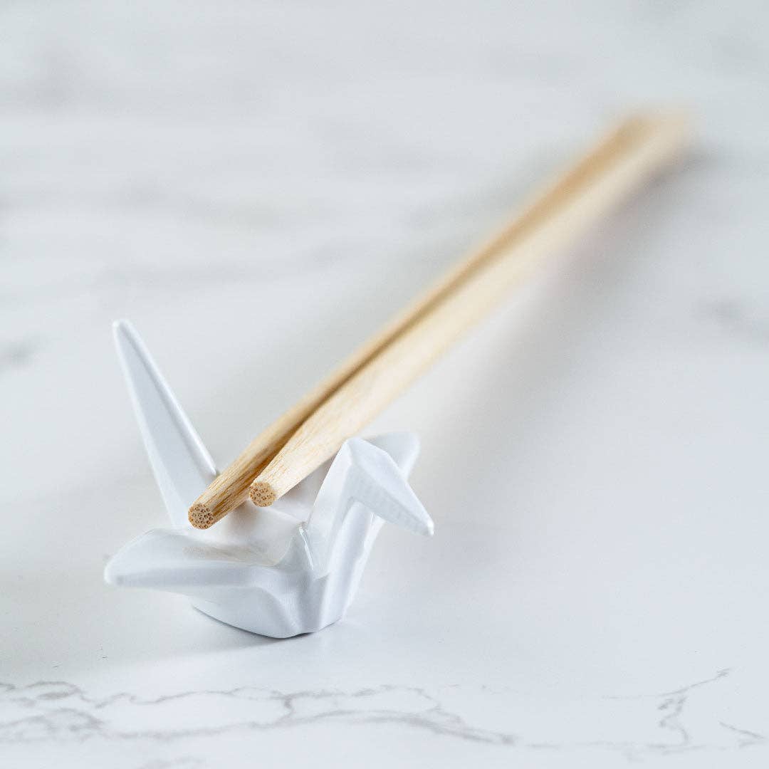 Urban Tokyo - Origami Crane Melamine Chopsticks Rest 2"L White (12/288)