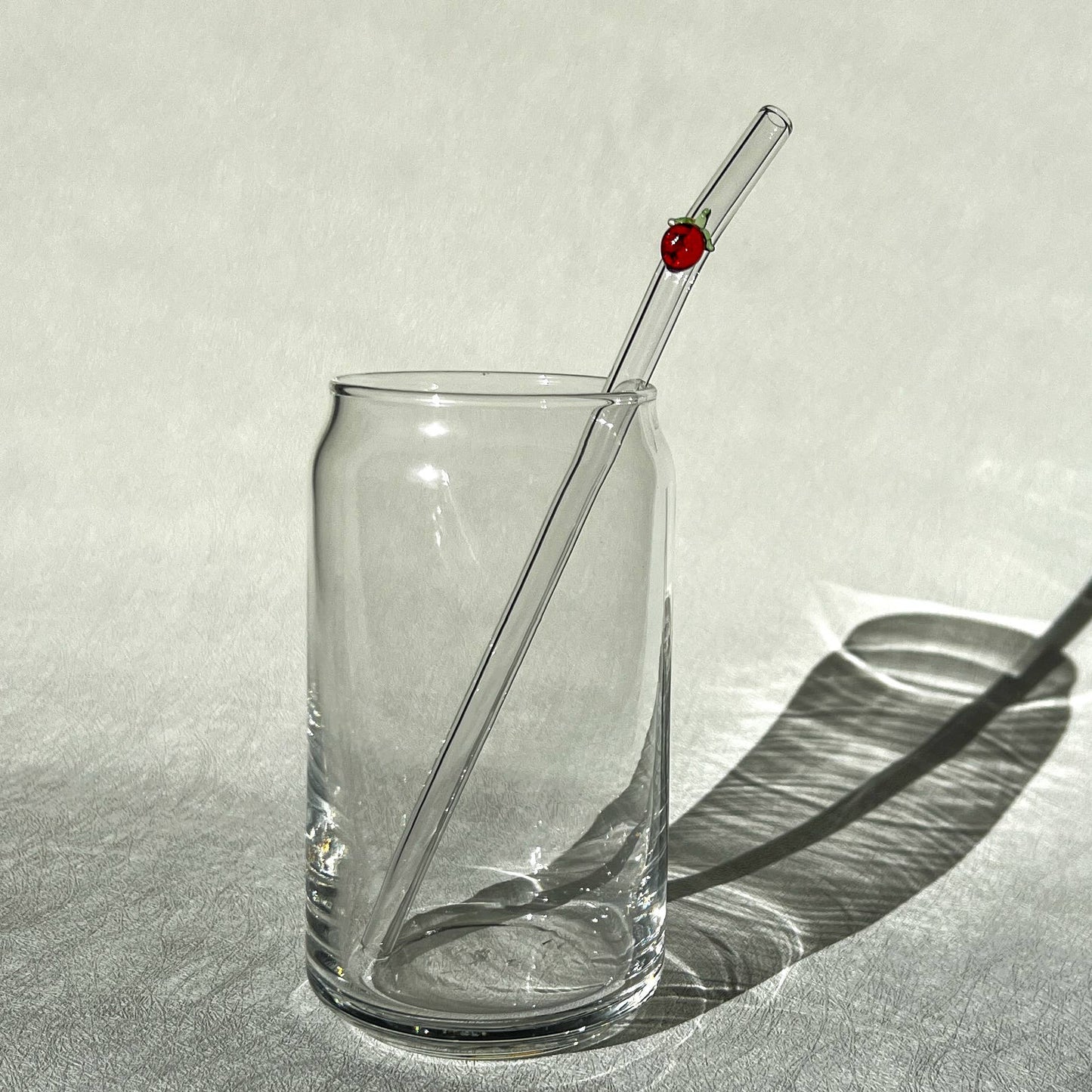 Glass straws with cute decal for 16 oz cup