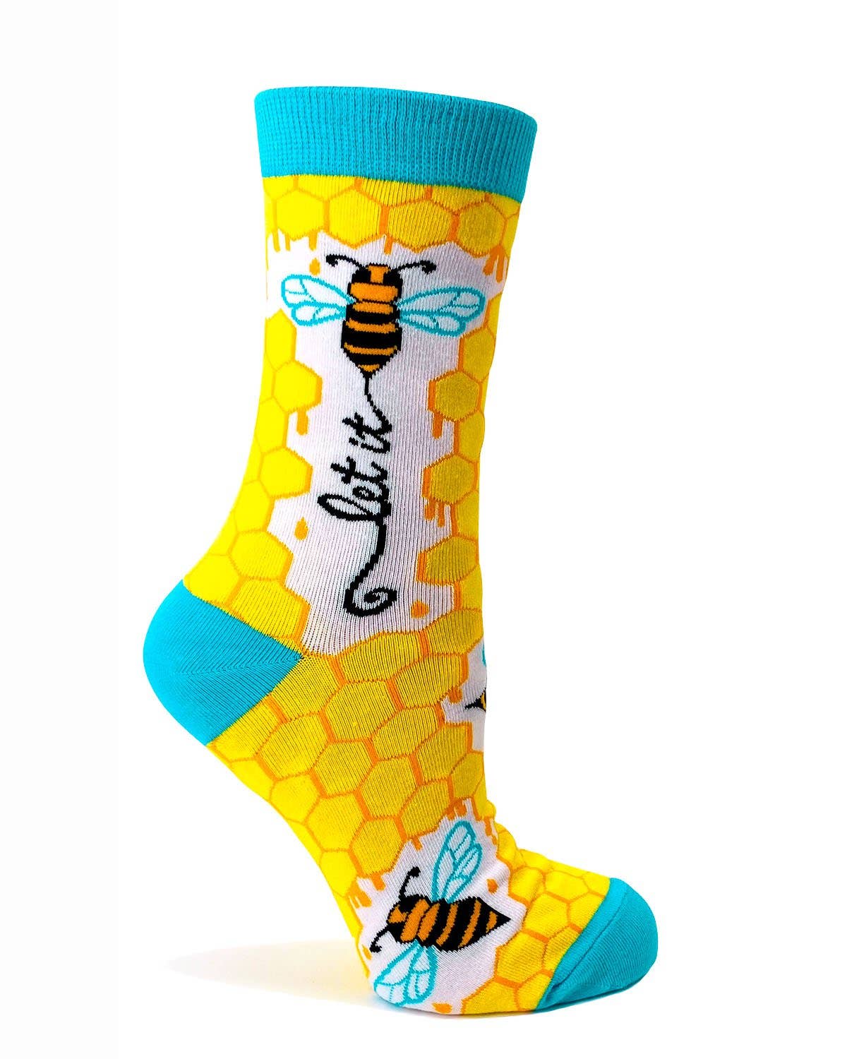 Let it Bee Ladies' Novelty Crew Socks