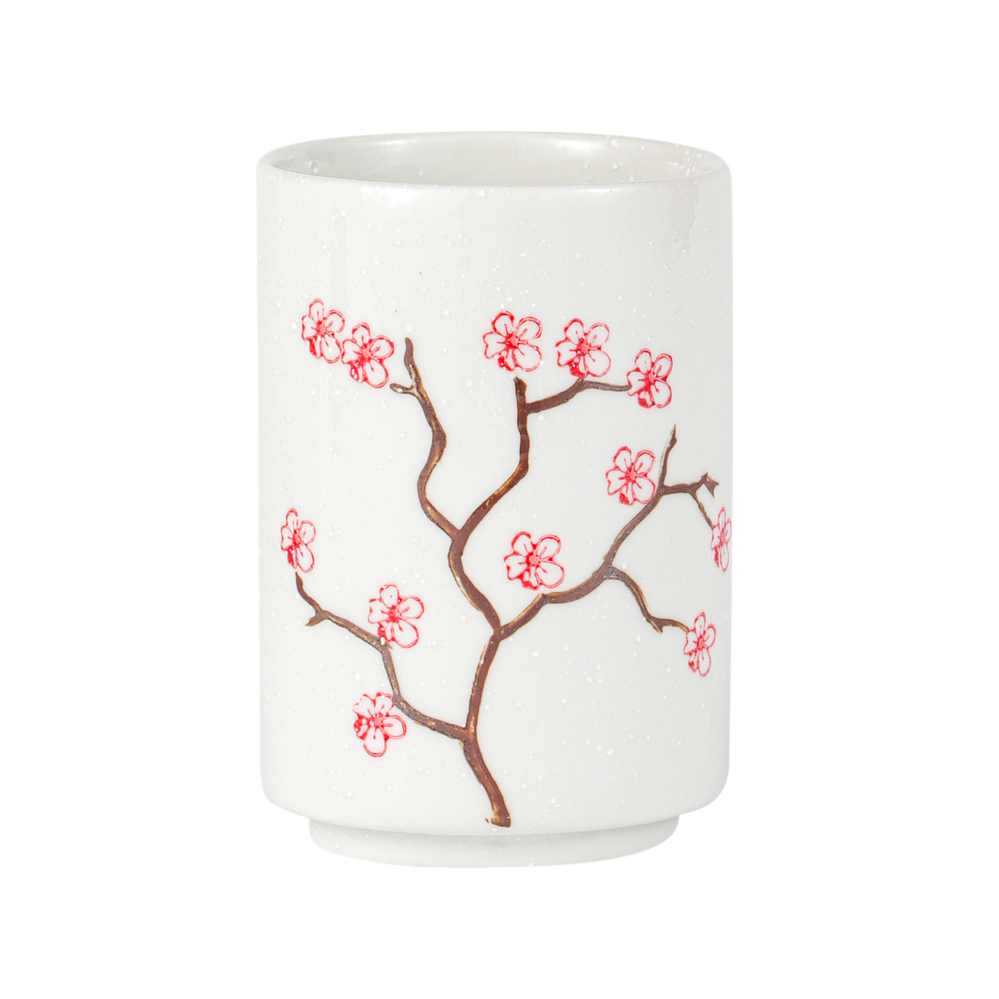 Cherry Blossoms Sakura Yunomi Style Tea Cup Reactive Glaze 10 fl oz (12/72)