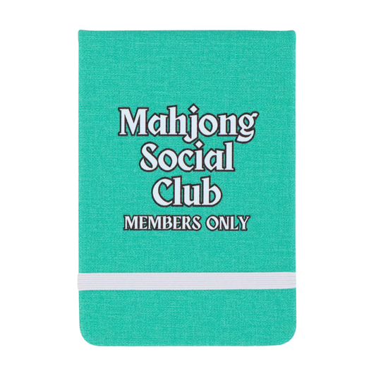 Leatherette Pocket Journal Mahjong Social Club Members Only