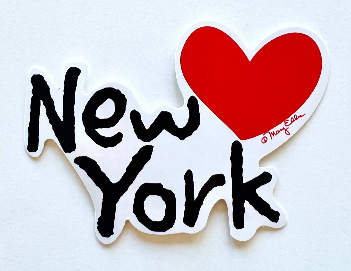 Mary Ellis - New York Giant Sticker New York Heart