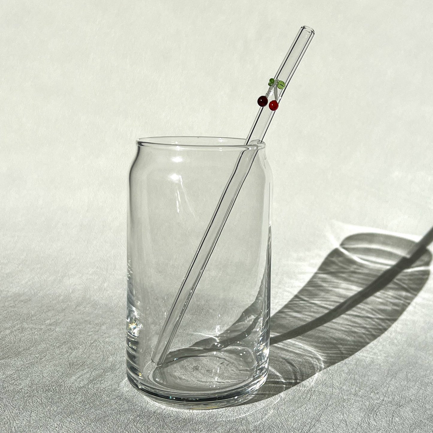 Glass straws with cute decal for 16 oz cup
