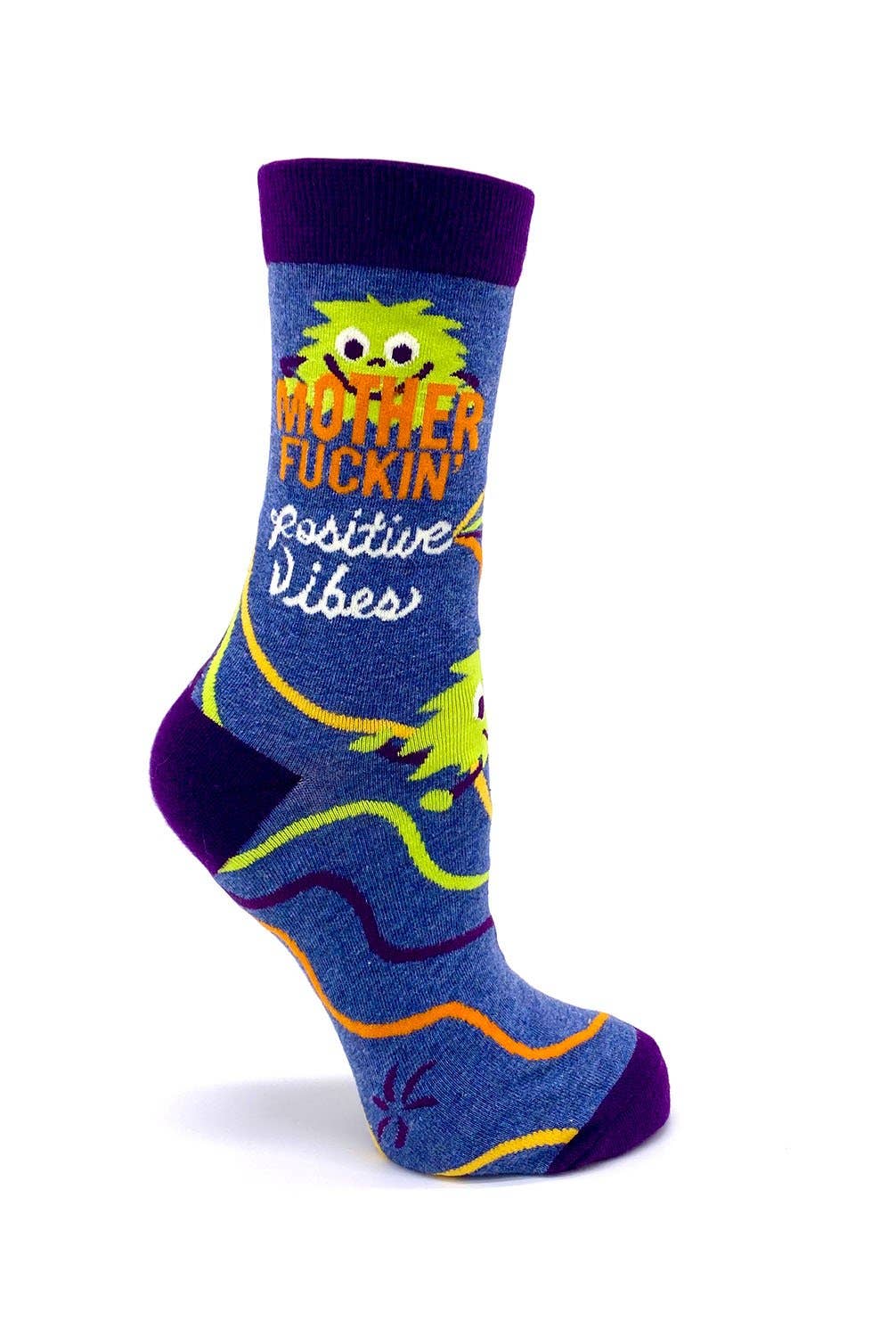 Fabdaz - Mother Fuckin' Positive Vibes Women's Crew Socks