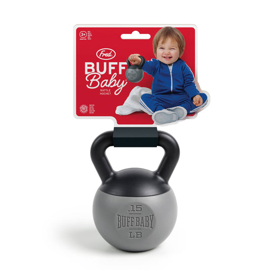 Fred & Friends - BUFF BABY - Kettlebell Rattle
