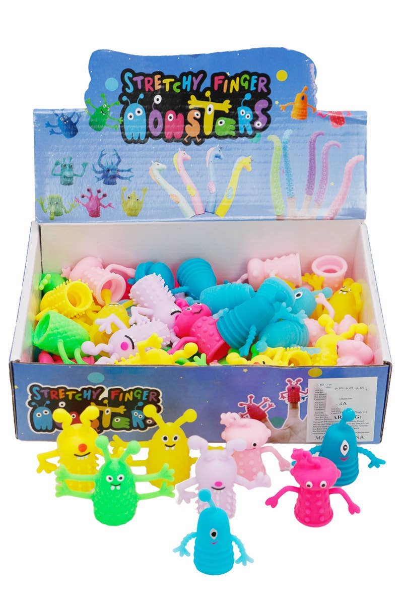 Mini Alien Monster Pretend Finger Puppets - 60 Pcs
