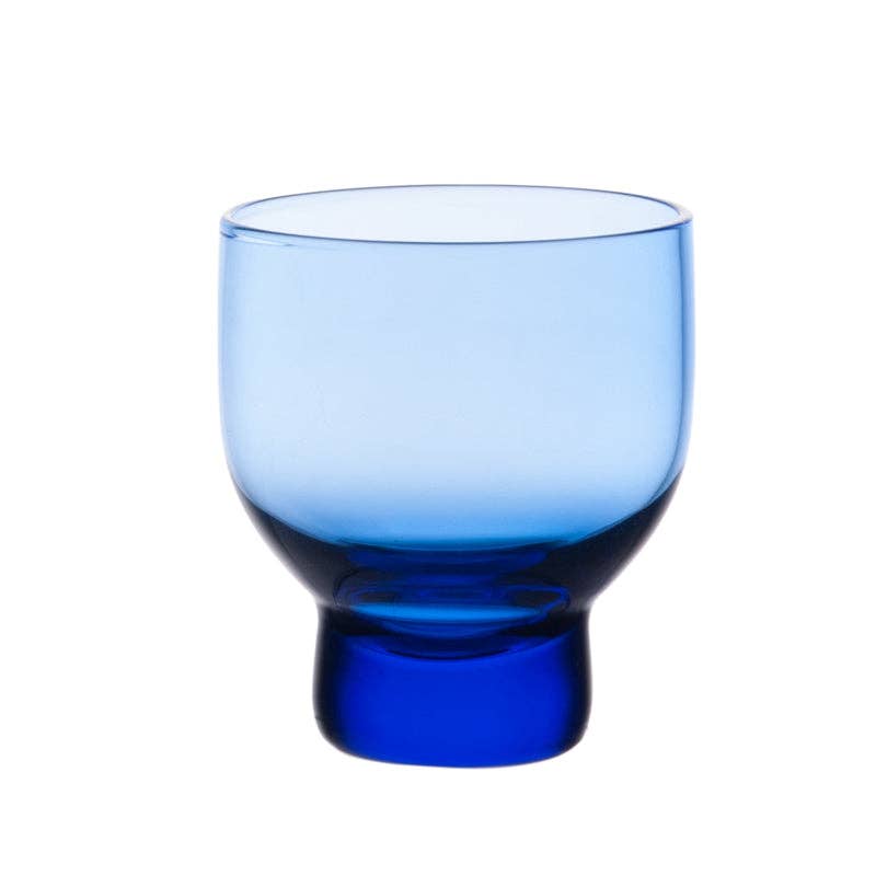 3oz Glass Sake Cup Blue