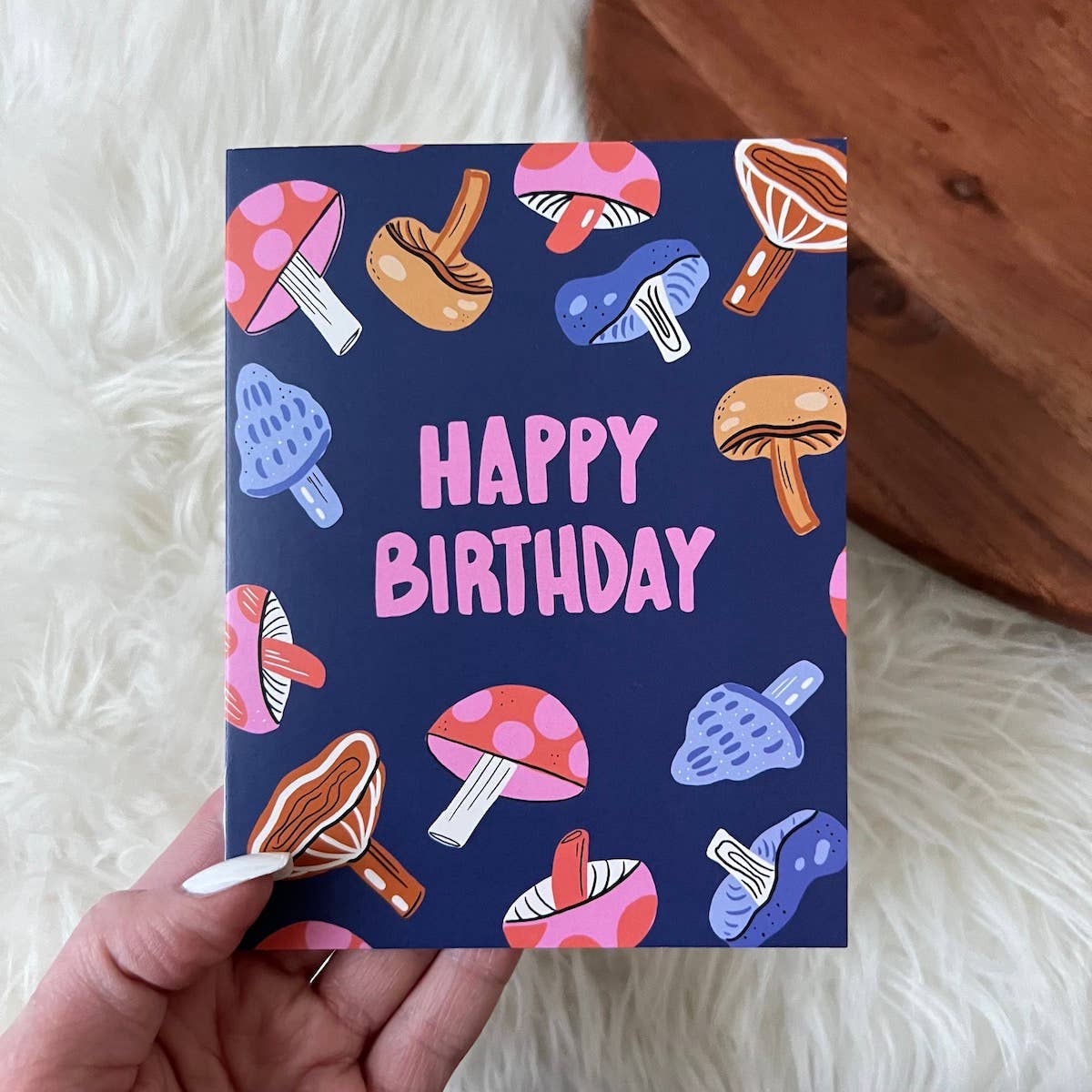 Big Moods - "Happy Birthday" Mushroom Card