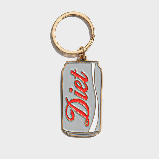 Diet Soda Can Enamel Keychain Bag Charm